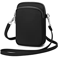  - Wind Took Bolsas de teléfono Bolsos Bandolera Mujer Bolso Hombro para Viaje Monedero Bolsa de Tarjeta bancaria Crossbody Bag Mini 11x 5 x 17cm Negro